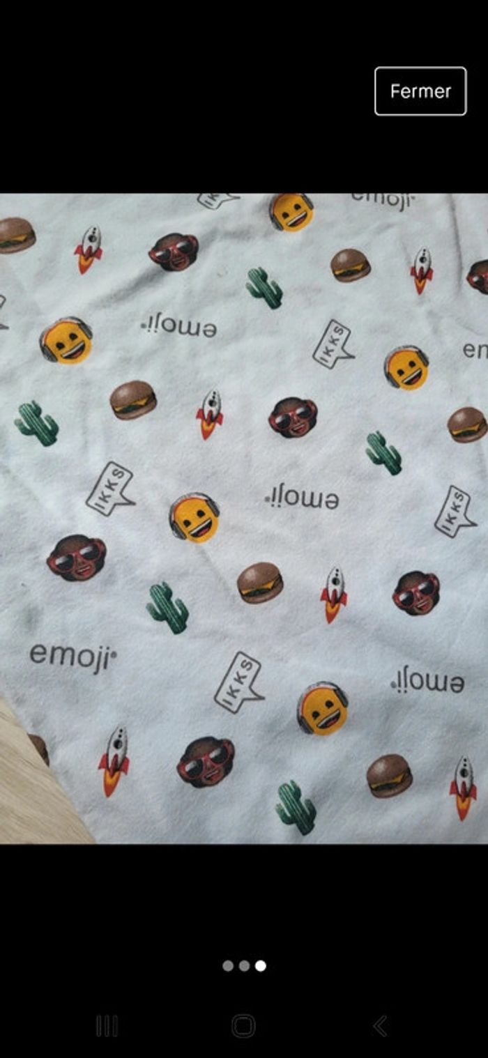 Tee-shirt blanc ikks emoji 14 ans garçon - photo numéro 3
