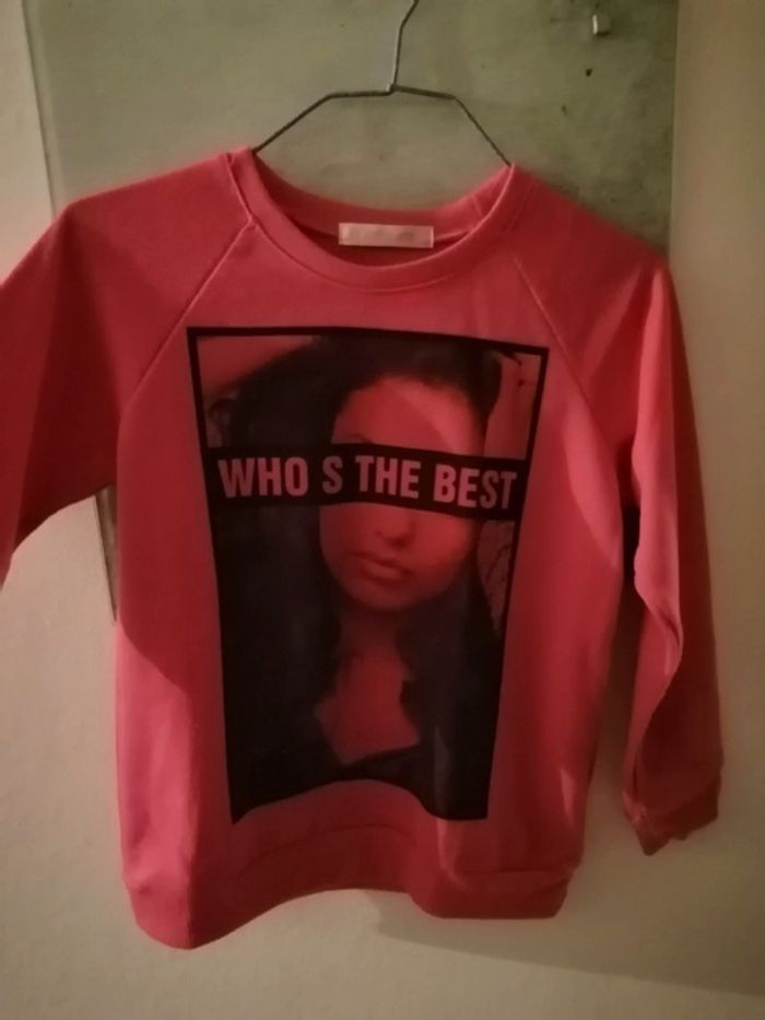 Sweat rose fille - photo numéro 3