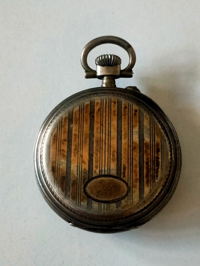 Montre gousset en argent poinçon crabe - photo numéro 3