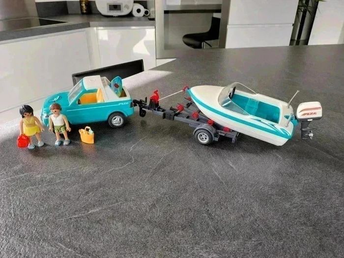 20 € 🚤 Playmobil 6864 – Voiture avec Bateau 🚤 - photo numéro 5