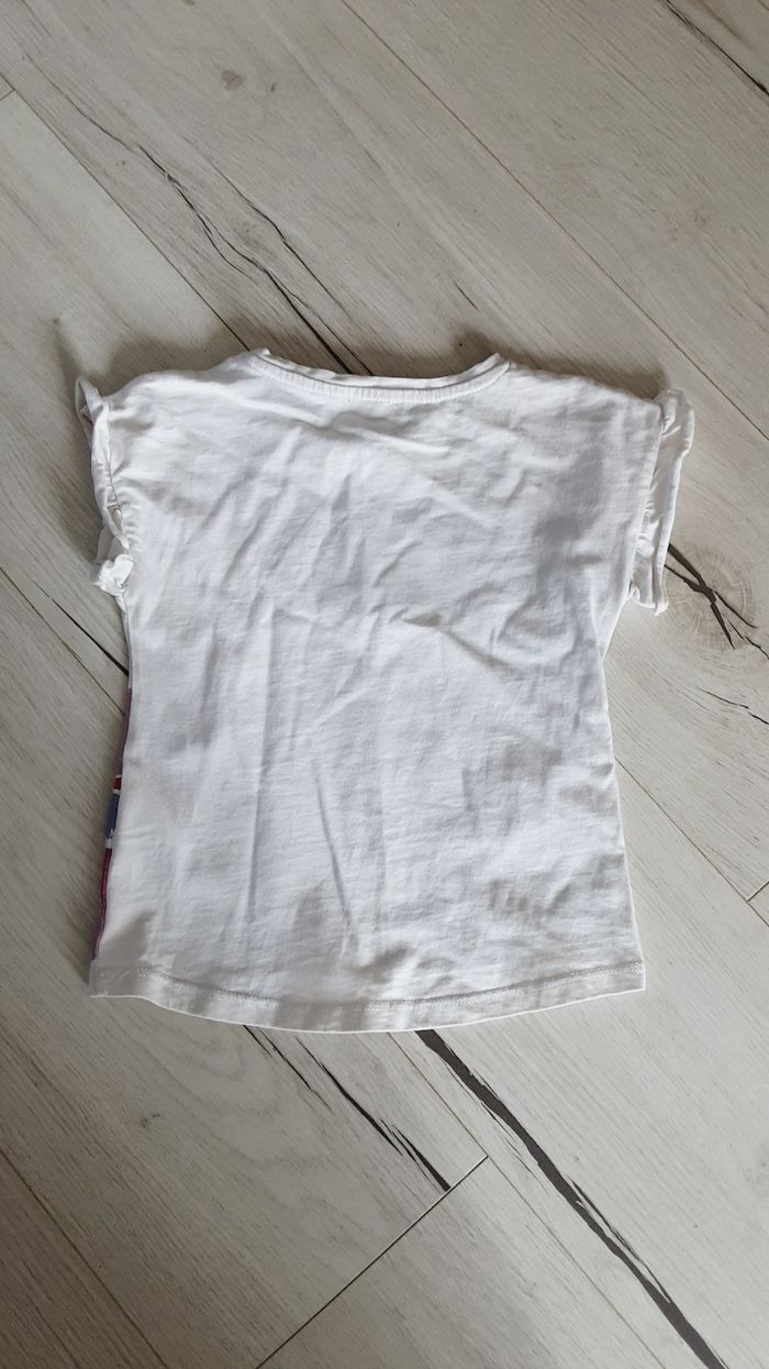 Vêtement bébé fille tee-shirt manches courtes fleurs léopard Du pareil au même DPAM 2 ans - photo numéro 4