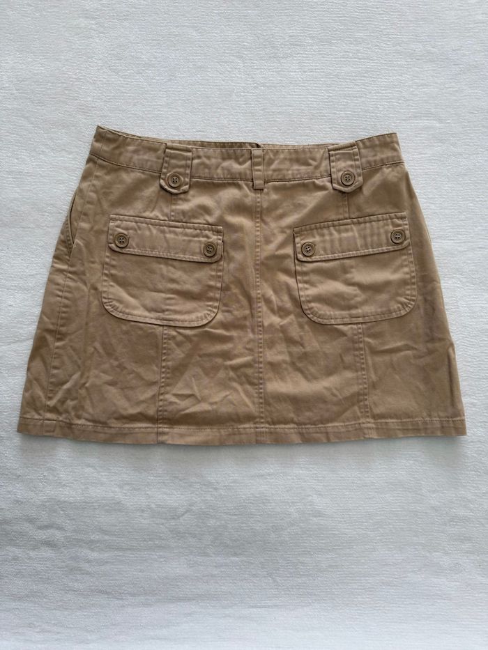 Jupe en jean courte beige marque Fluid taille 38 ( M ) - photo numéro 4