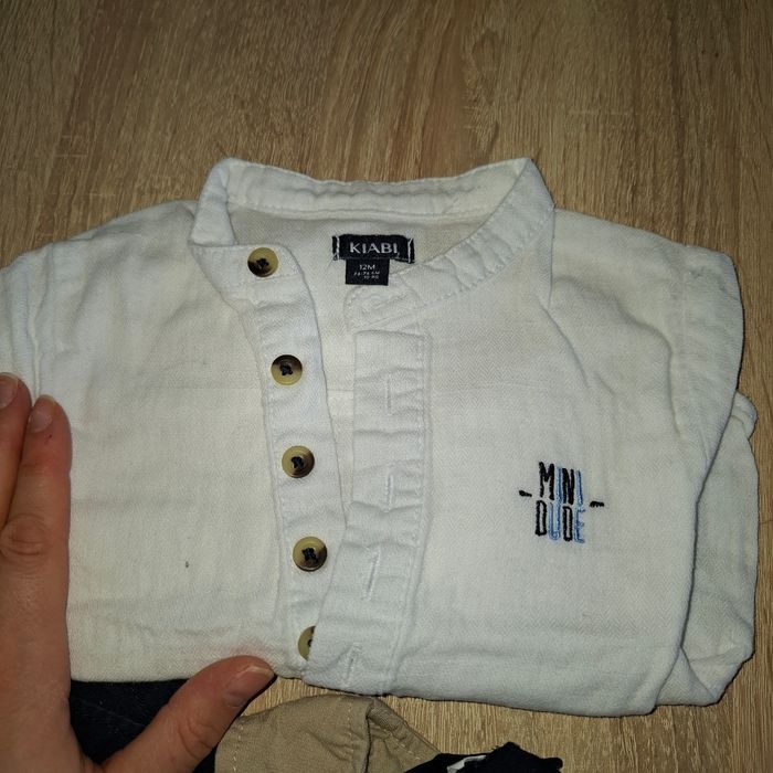 #lot 34 - ensemble cérémonie pantalon chemise avec gilet et nœud papillon - photo numéro 4