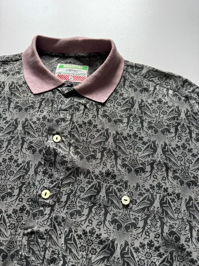 Polo gris rose / Polo vintage - photo numéro 3