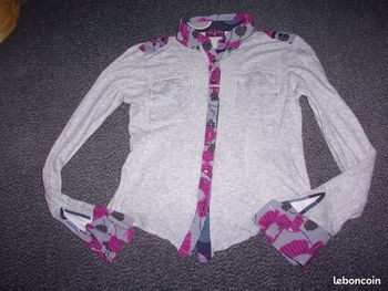 Tee shirt chemise ONE STEP multicolore taille M TBE