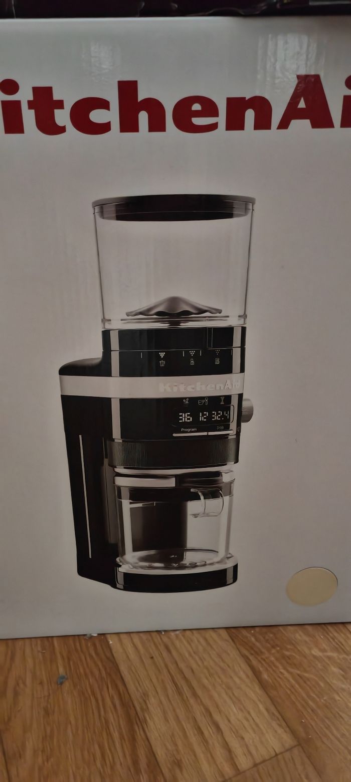 Grinder broyeur Moulin a café électrique Haut de gamme KitchenAid Rouge et crème