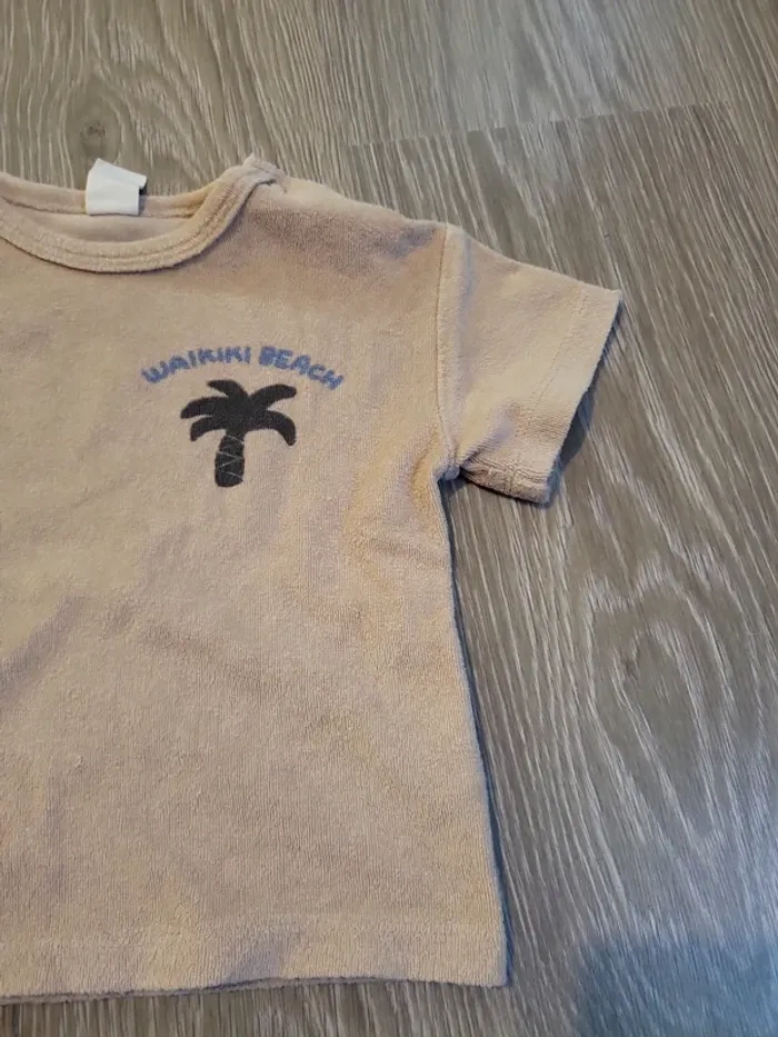 Ensemble t-shirt et short 12 mois - photo numéro 3