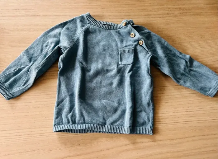 Pull bleu garçon - photo numéro 2