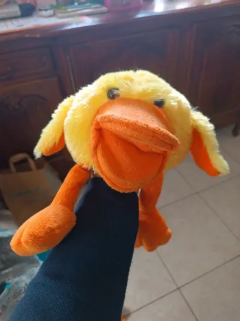 Peluche canard sonor Fizzy