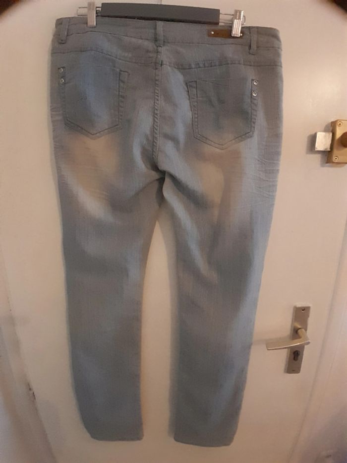 Jeans bleu clair, taille 48, Marque Misex-Jeans - photo numéro 7