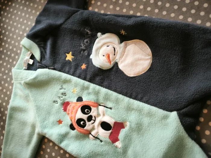 Pyjamas polaire 3 mois 60cm - photo numéro 3