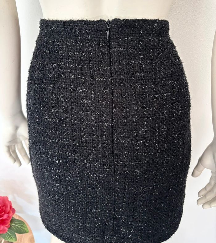 🌺Jupe tweed noir Taille L/40🌺 - photo numéro 6