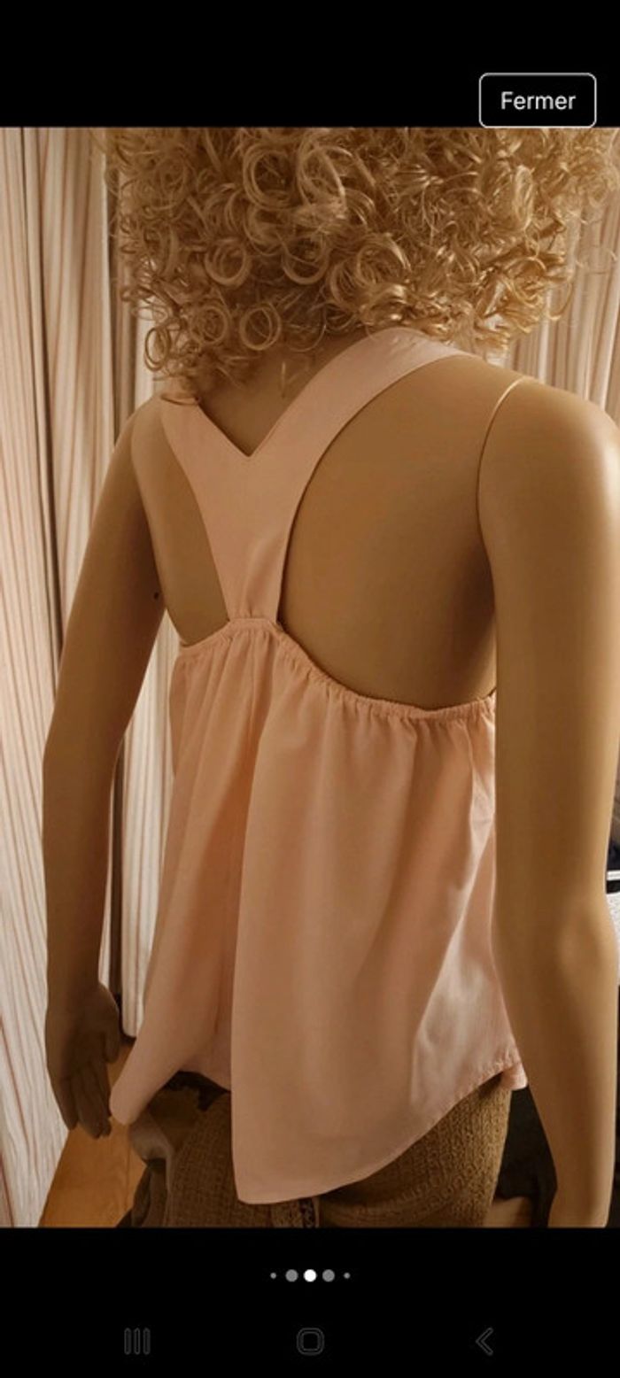 Jolie Debardeur rose Paris et Moi taille S neuf - photo numéro 7