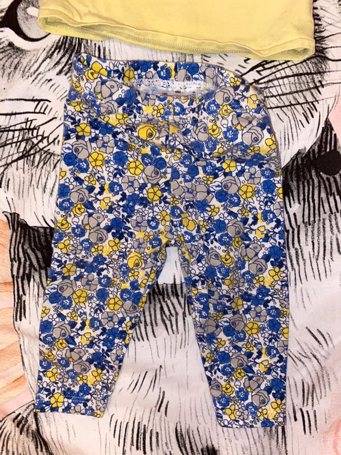 Ensemble t-shirt manches courtes et pantalon, taille 6 mois, marque Elle. - photo numéro 4