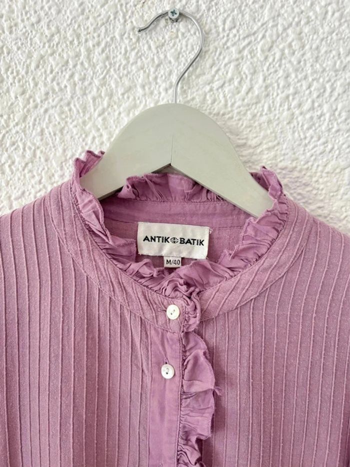 Chemise Antik Batik Yvette Lila / taille M - photo numéro 3