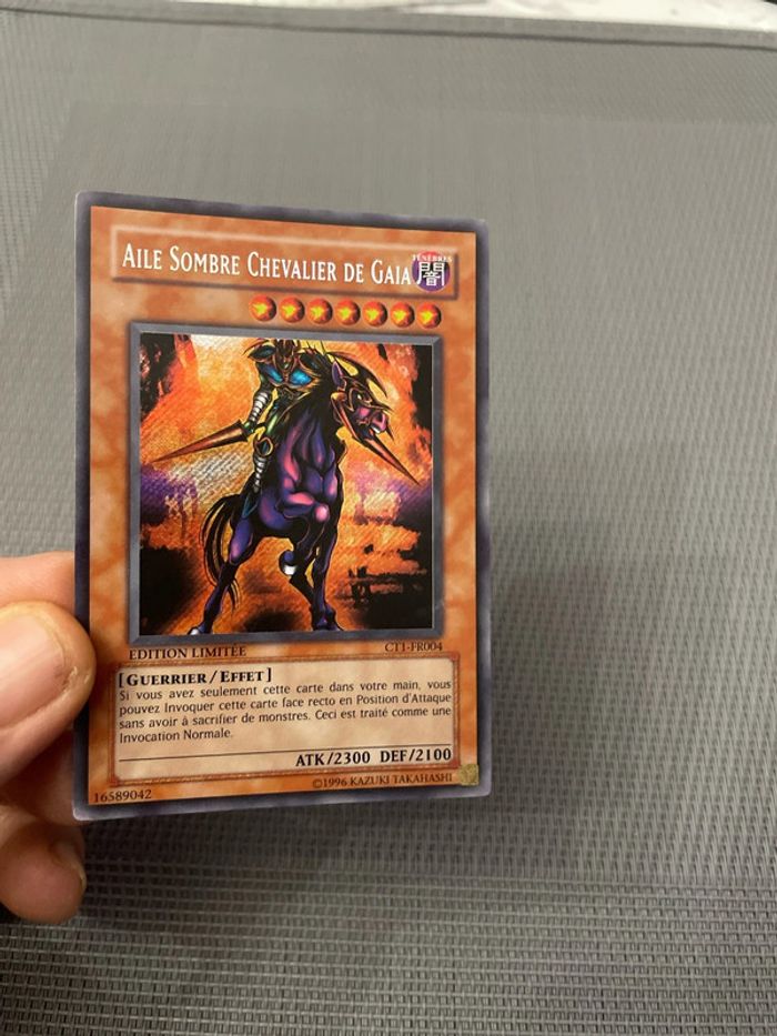 Carte Yu-Gi-Oh! Aile Sombre Chevalier De Gaia CT1-FR004 Secret Edition Limitée - photo numéro 2