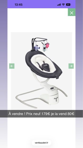 Bâlancelle baby moov