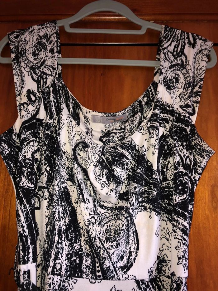 Robe noire et blanche 34/36 qh30 - photo numéro 2