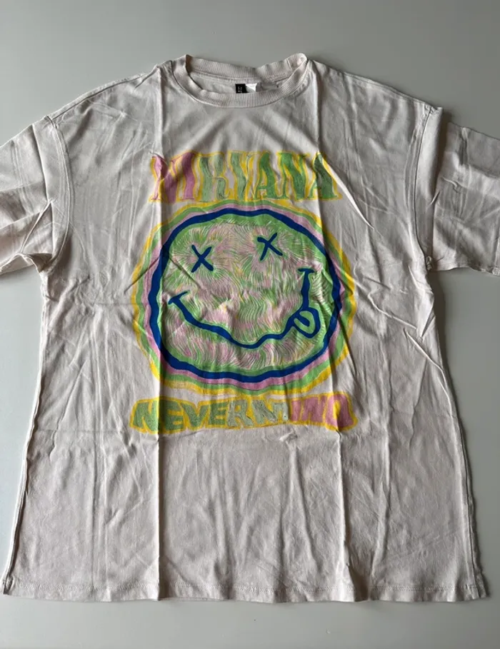 T-shirt beige nirvâna