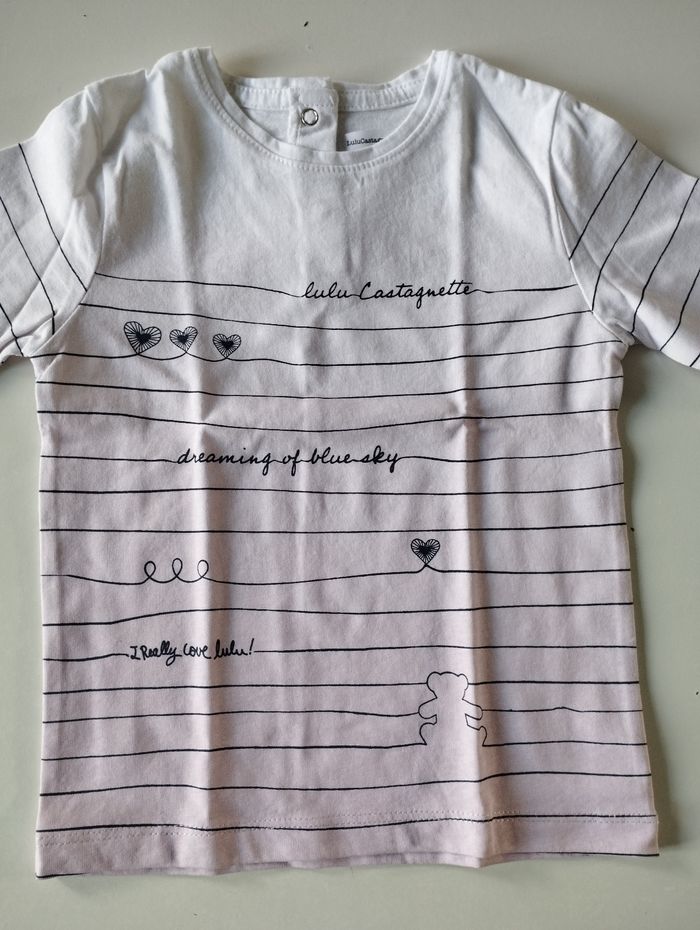 Tee shirt manches longues fille 24 mois