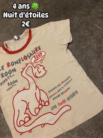 T-shirt 🍀 4 ans 🍀 Nuit d’étoiles