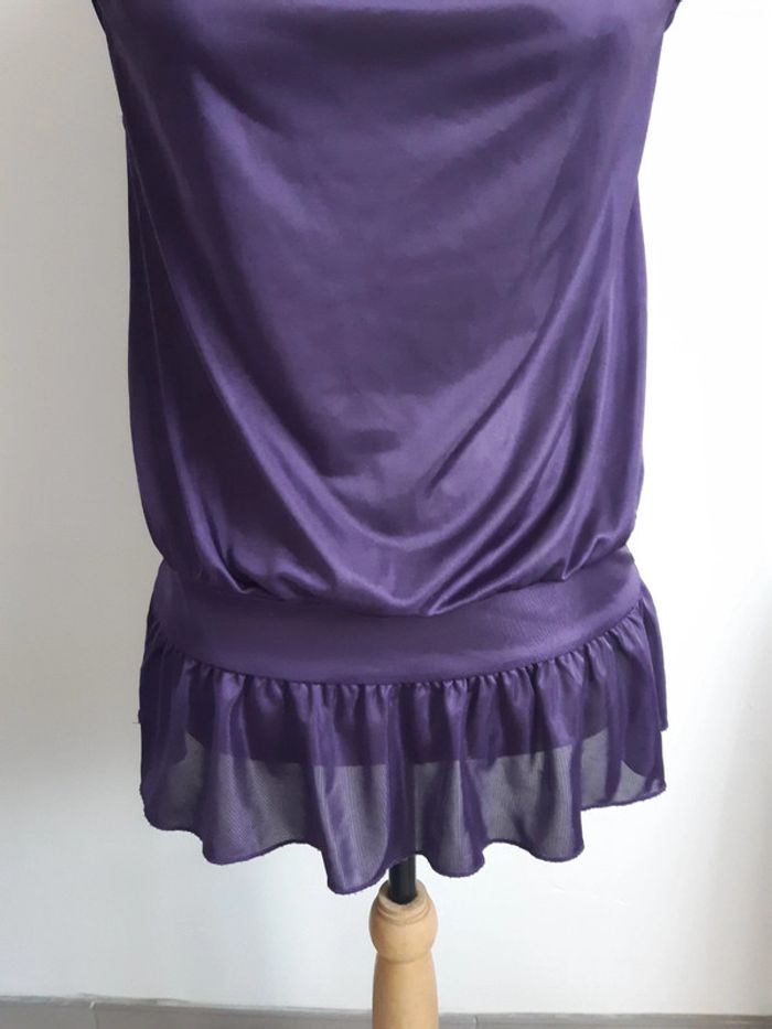 Haut manches courtes violet T38/40 - photo numéro 3