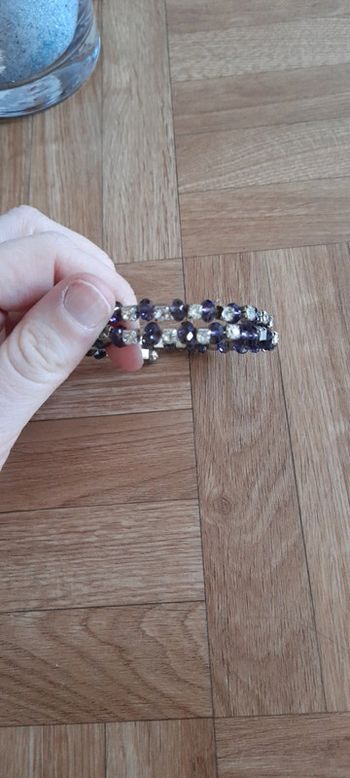 Bracelet violet at argenté