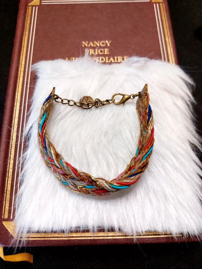 Magnifique bracelet en cordelette jute style bohème - photo numéro 4