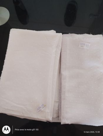 2 coupons de Tissu 