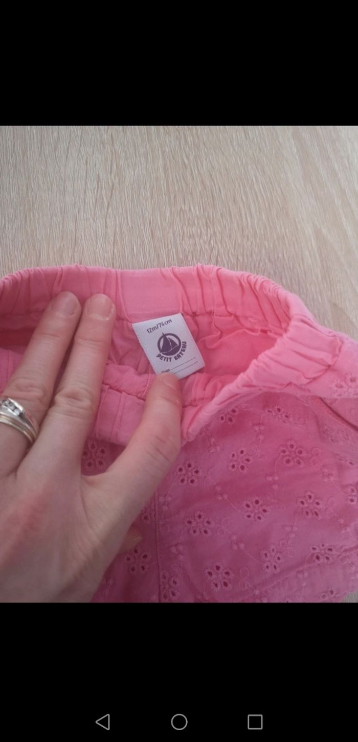 Short rose bébé petit bateau - photo numéro 2