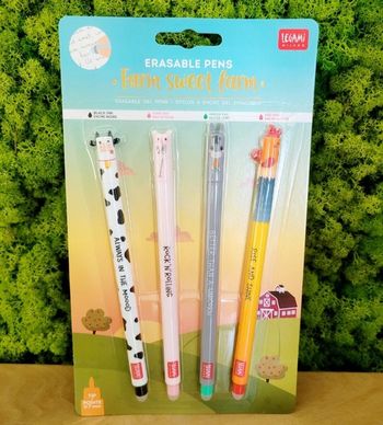 Legami erasable pen lot de 4 stylos 