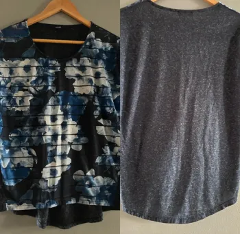 TEE shirt  fleur kiabi en M