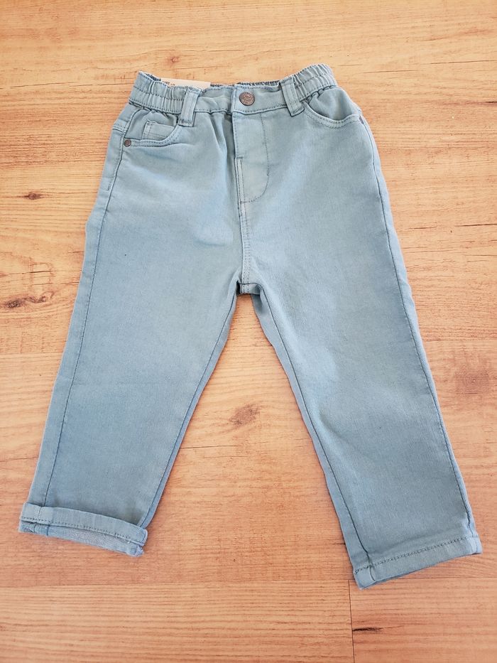 Jeans vert d'eau 18 mois Orchestra - photo numéro 2