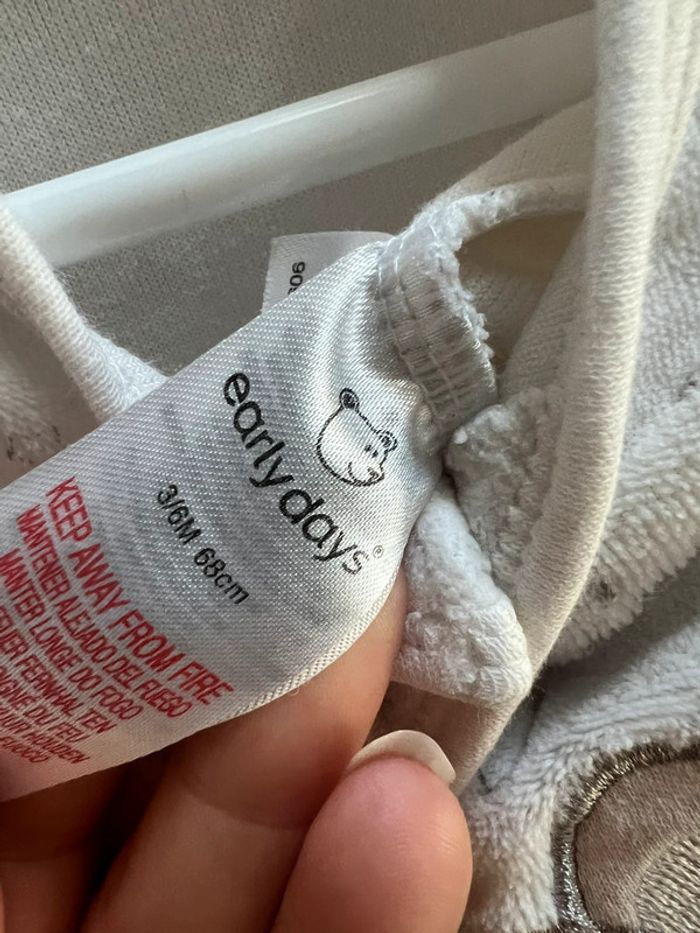 Pyjama blanc souris 6 mois primark - photo numéro 3