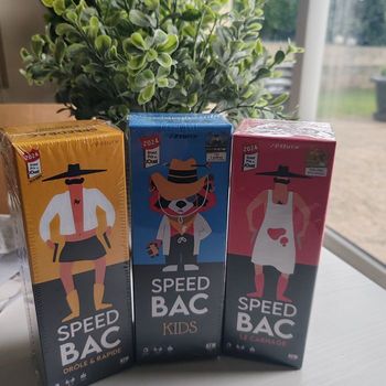 🔡 Lot de 3 jeux Speed Bac (Neufs) sous cellophane 🔡