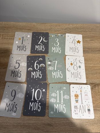 Carte de mois bébé