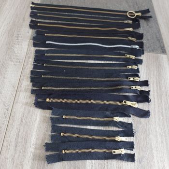 Lot fermetures éclairs noires