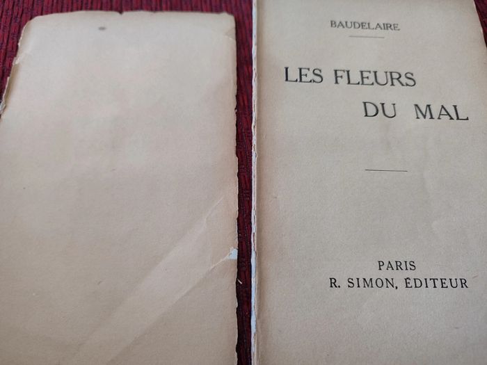 Livre ancien : Fleurs du Mal - Baudelaire - photo numéro 2