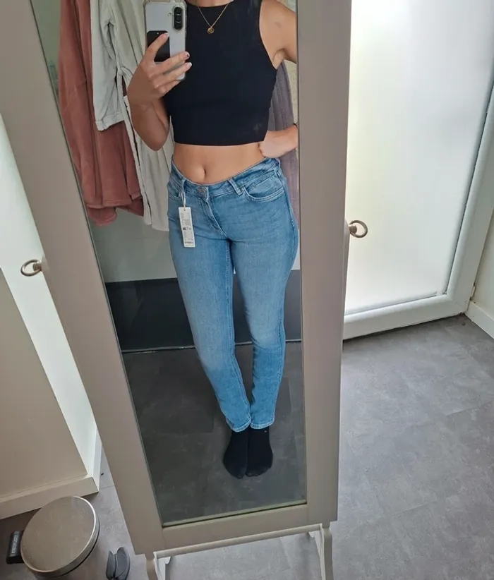 Jean slim Medium Rise taille moyenne Esprit - photo numéro 9