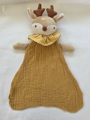 Doudou plat Renne beige et marron lange - Maisons du monde