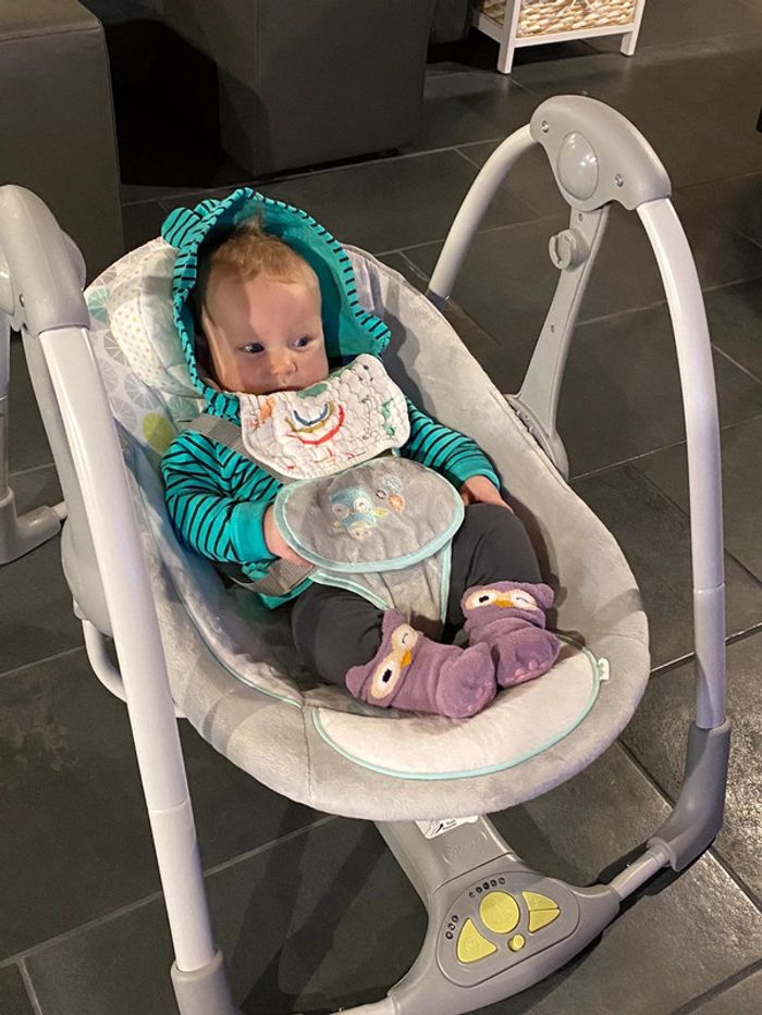 Ensemble 3 pièces unisexe : body, pantalon et veste à capuche, 6 mois - photo numéro 2