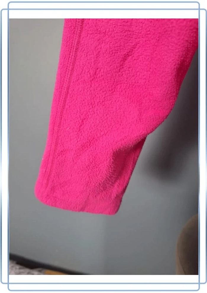 Polaire quart de zip the north face légère  femme / fuchsia taille M brodé 258 - photo numéro 6