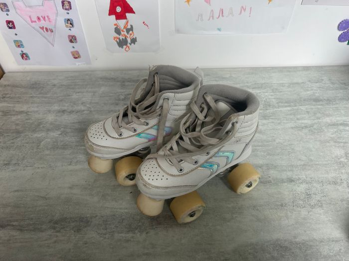 rollers pains à roulettes enfant oxelo taille 32