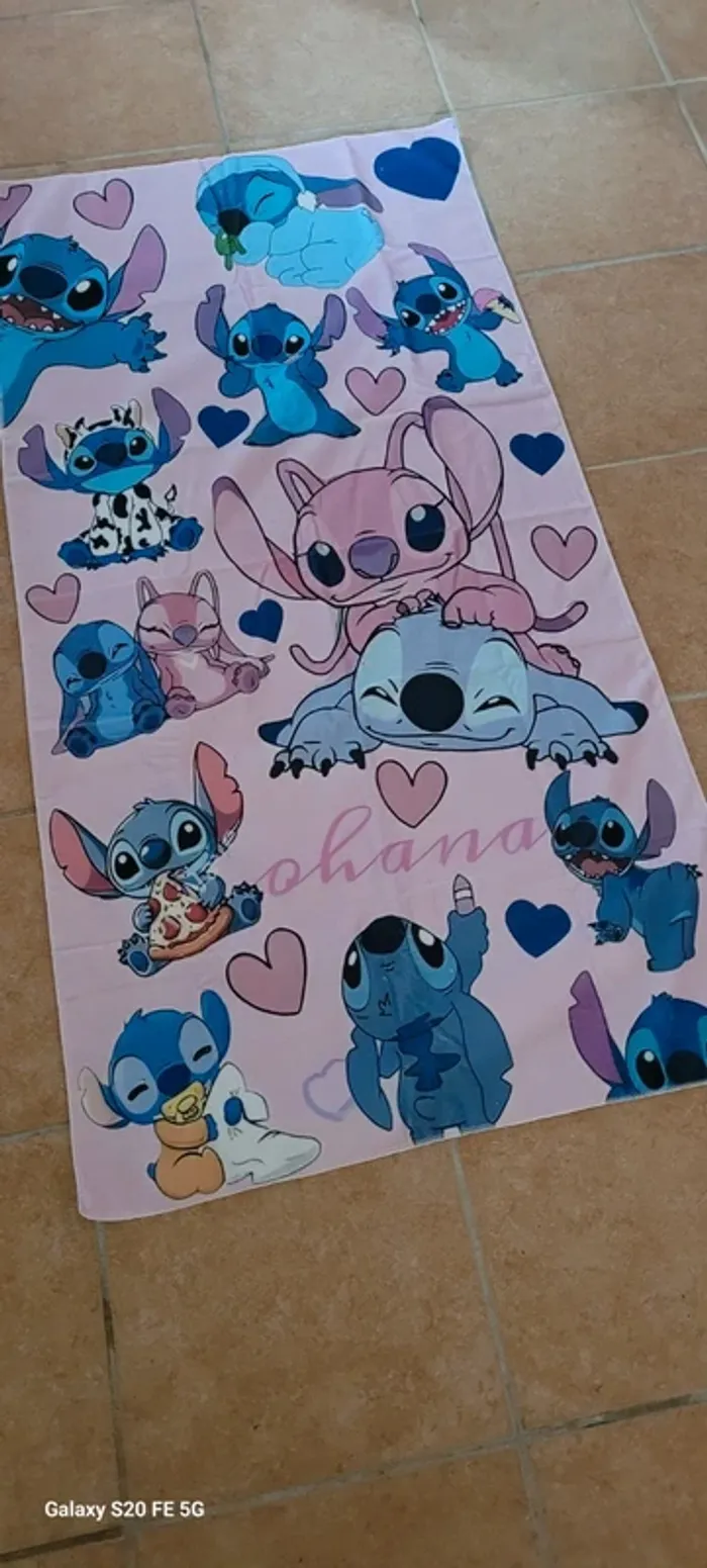 Serviette plage Stitch Angel Disney - photo numéro 2