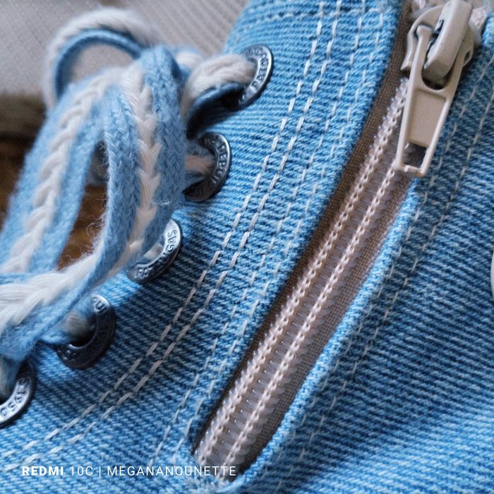 👖 Baskets Montantes Fille Pointure 31 – Pataugas 💙 Style Jean & Plateforme – Très Bon État - photo numéro 7