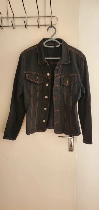 Veste en jean noir TM