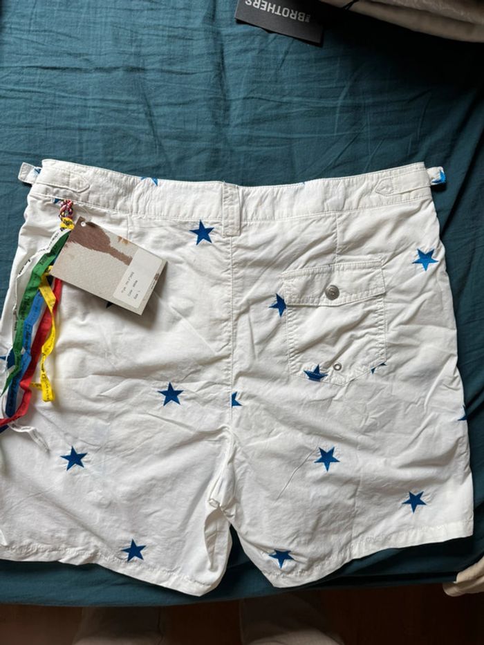 Maillot de bain homme Swim-Ology IPA Stars blanc à étoiles bleues - photo numéro 2