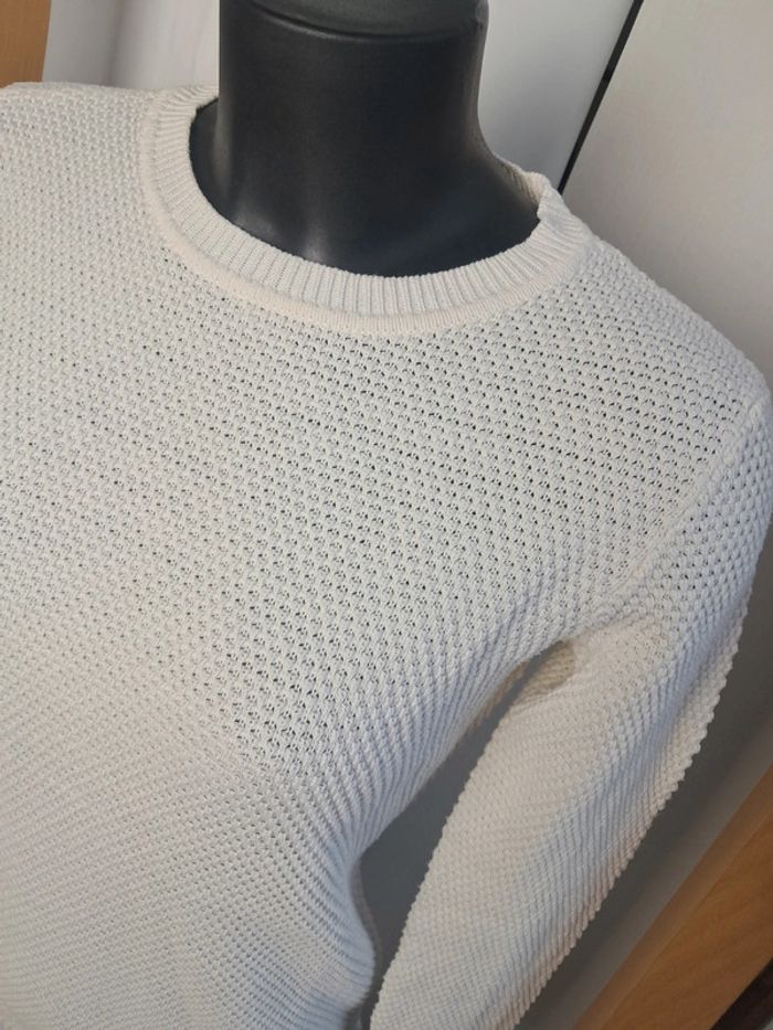 Vila pull blanc T.36/38 en tbe - photo numéro 3
