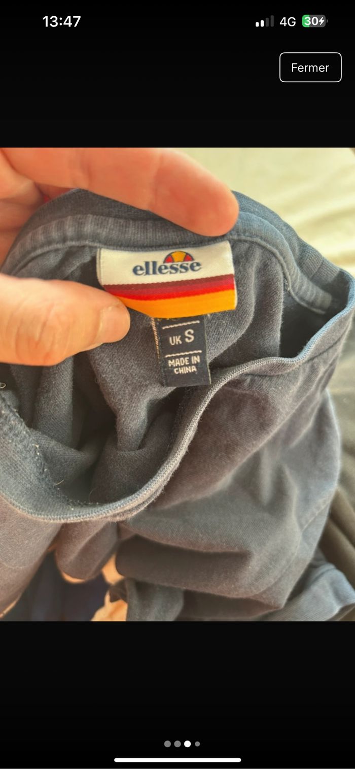 T-shirt ellesse bonne état - photo numéro 3