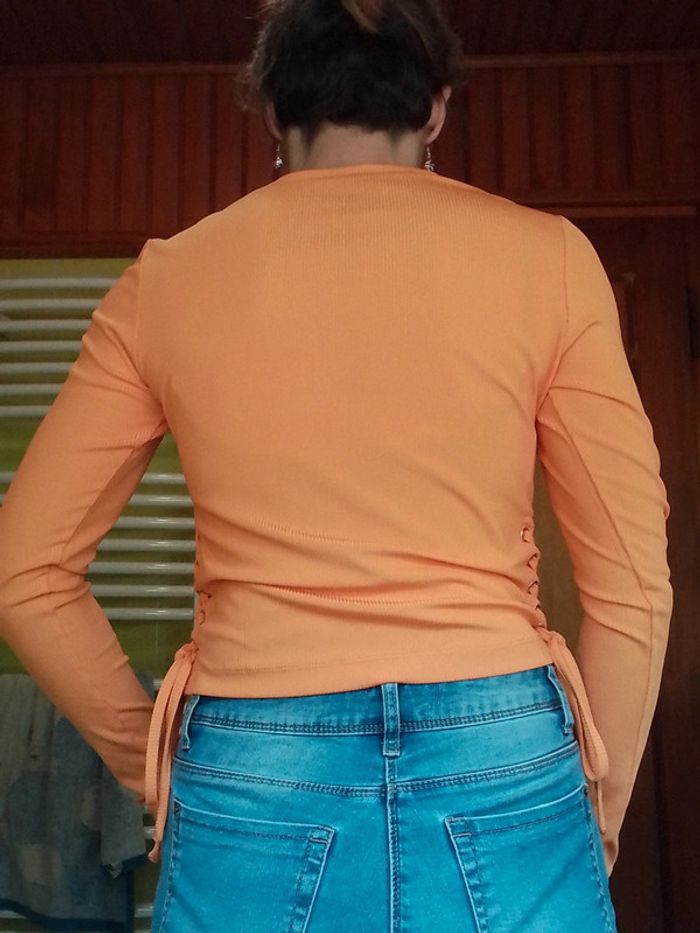 Pull femme croq top orange Pimkie - photo numéro 4